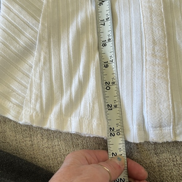 FREE PEOPLE INTIMATELY WOMENS WHITE LACE-UP TANK TOP SIZE M - Picture 10 of 14